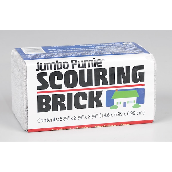 U.S. Pumice US Pumice Jumbo Pumie Heavy Duty Scouring Brick For Multi-Purpose 5-3/4 in. L 1 pk JPS-12 - main